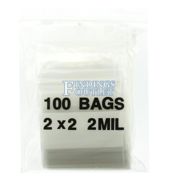 2"x2" ZipLock Plastic Bags Reclosable Pack of 100 Poly Baggies w/ Writing Block - Image 4