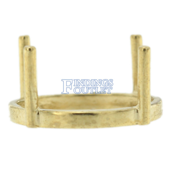 14K Yellow Gold Round Low Base Head Setting Mounting 4 Prong 0.03ct - 9.00ct - Image 5