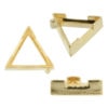 14K Yellow Gold Triangle Low Base Head Setting Mounting V-Ends 0.12ct - 2.00ct