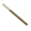 14K White Gold Solid Threaded Screw Earring Post 20 Gauge Standard 0.375" Long