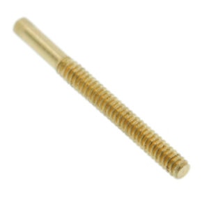 14K Yellow Gold Solid Threaded Screw Earring Post 20 Gauge Standard 0.375