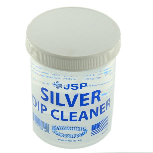 Sterling SILVER liquid JEWELRY CLEANER Dip Tray Remove Tarnish