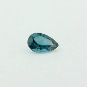 Loose Pear Shape Blue Zircon CZ Gemstone Cubic Zirconia December Birthstone Front