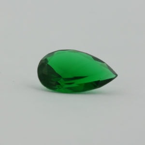 Loose Pear Shape Emerald CZ Gemstone Cubic Zirconia May Birthstone Front