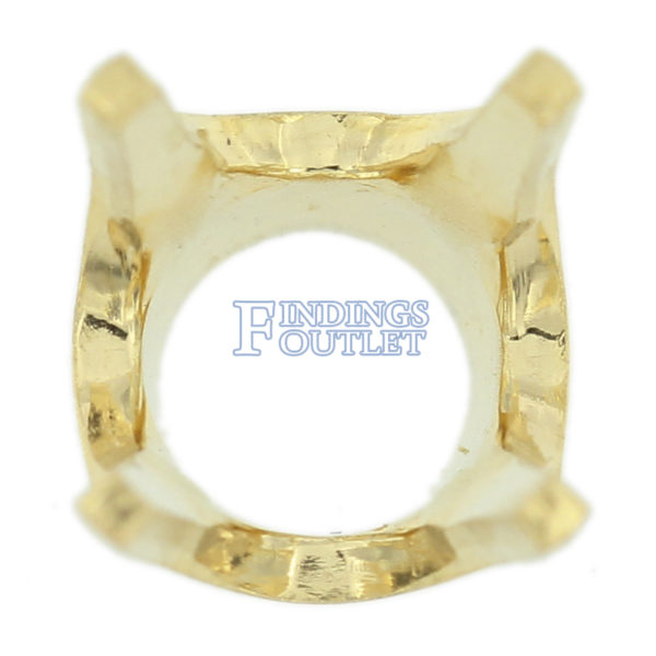 14K Yellow Gold Round V34 Low Base Head Setting Mounting 4 Prong - Image 3