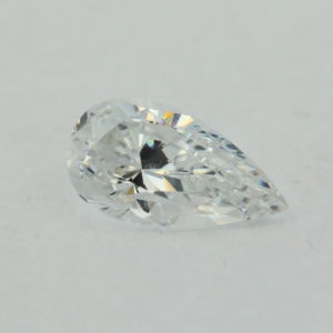 Loose Pear Shape White CZ Gemstone Cubic Zirconia April Birthstone Front