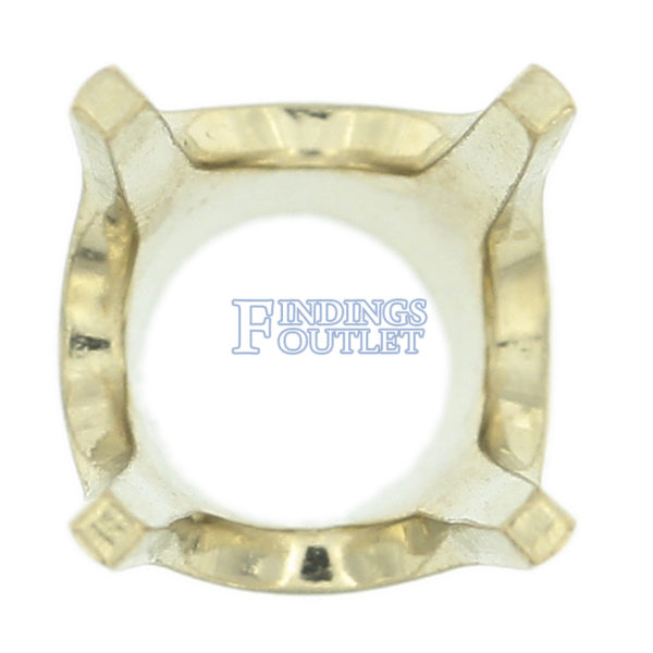 14K White Gold Round V34 Low Base Head Setting Mounting 4 Prong - Image 3