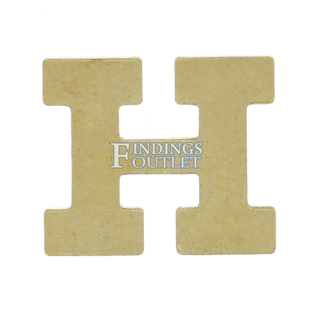 14k White or Yellow Gold M Block Initial Letter Nameplate Personalized  Jewelry - Findings Outlet