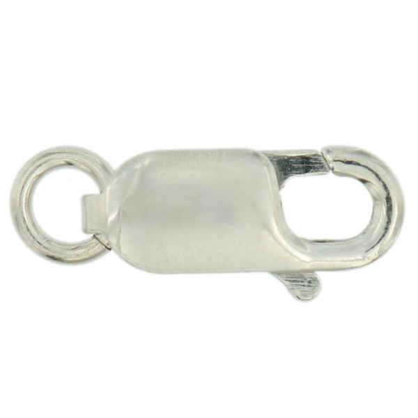 Sterling Silver 925 Lobster Clasp Bracelet Chain Replacement Lock 10.25x3.75mm