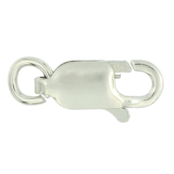 Sterling Silver 925 Lobster Clasp Bracelet Chain Replacement Lock 11.75x4.3mm