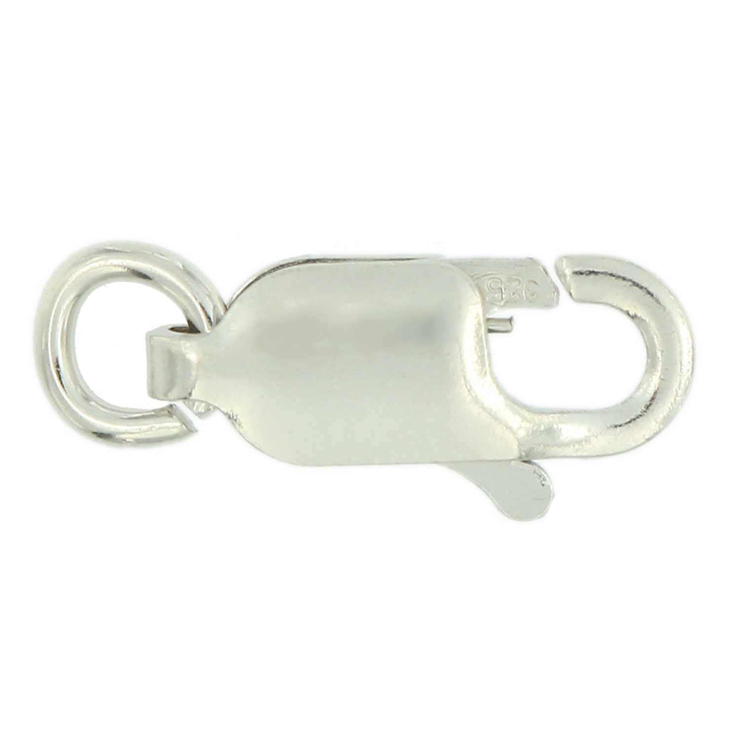 10mm Lobster Sterling Silver Clasp w/ ring- 1 piece