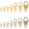 10k White And Yellow Gold Lobster Claw Clasp Bracelet Chain Replacement Lock 417