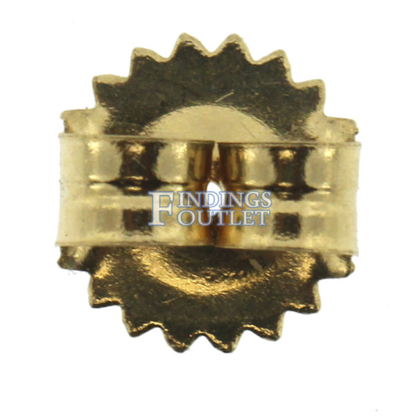 14K Solid Yellow Gold Replacement Single Friction Push Back for Stud Earrings - Image 6