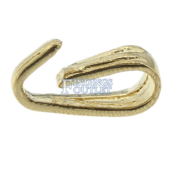 14k Yellow Gold Tapered Pendant Bail Jewelry Findings For Chain Necklace - Image 4