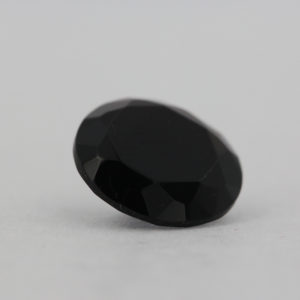Loose Round Cut Black Onyx CZ Gemstone Faceted Cubic Zirconia Angle