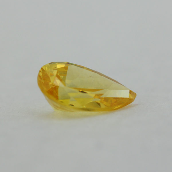 Loose Pear Shape Citrine CZ Gemstone Cubic Zirconia November Birthstone Angle