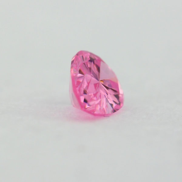 Loose Pear Shape Pink CZ Gemstone Cubic Zirconia October Birthstone Angle