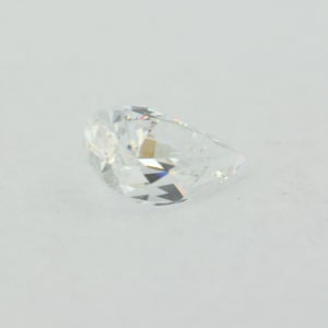 Loose Pear Shape White CZ Gemstone Cubic Zirconia April Birthstone Angle
