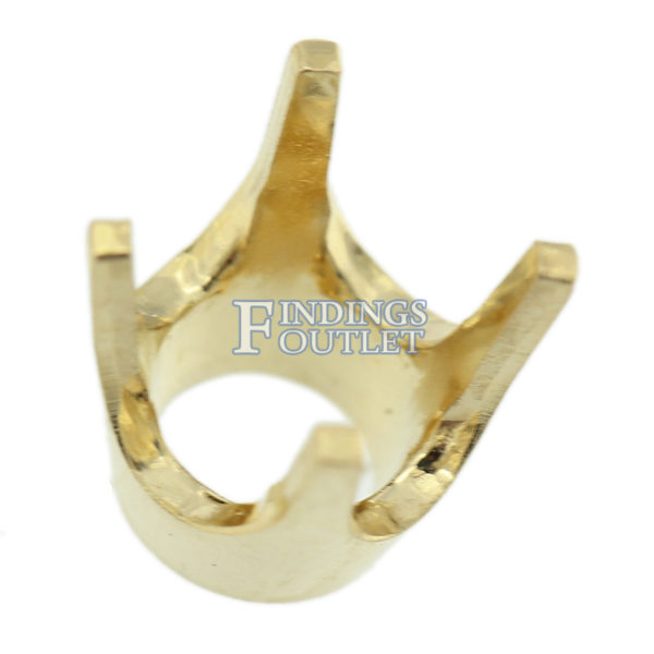 14K Yellow Gold Round V34 Low Base Head Setting Mounting 4 Prong - Image 4