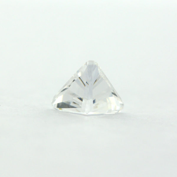 Loose Triangle Cut Clear CZ Gemstone Cubic Zirconia April Birthstone Back