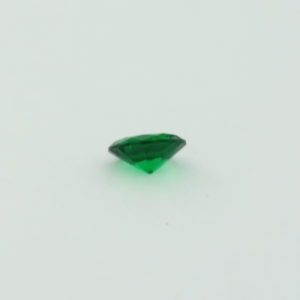 Loose Round Cut Emerald CZ Gemstone Cubic Zirconia May Birthstone Back