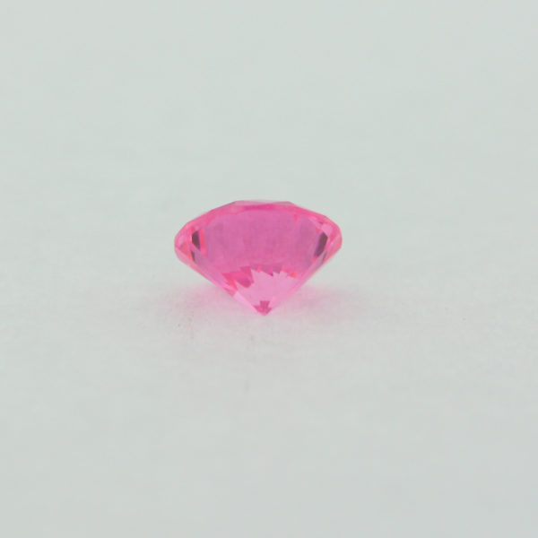 Loose Round Cut Pink CZ Gemstone Cubic Zirconia October Birthstone Back