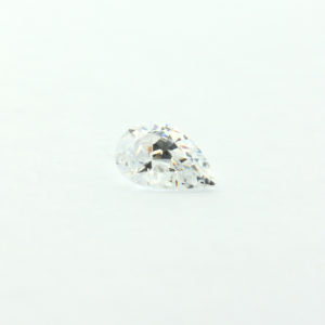 Loose Pear Shape Clear CZ Gemstone Cubic Zirconia April Birthstone Far