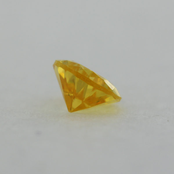 Loose Pear Shape Citrine CZ Gemstone Cubic Zirconia November Birthstone Back