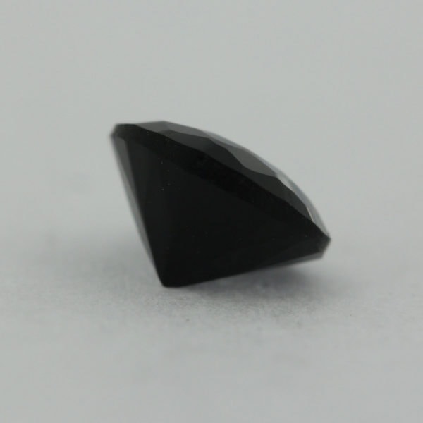 Loose Pear Shape Black Onyx CZ Gemstone Faceted Cubic Zirconia Back