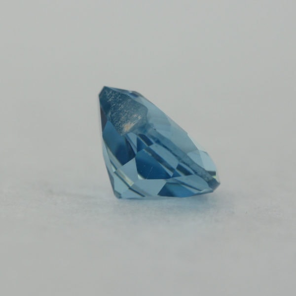 Loose Heart Shape Aquamarine CZ Gemstone Cubic Zirconia March Birthstone Back
