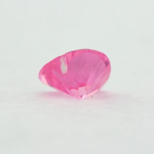 Loose Heart Shape Pink CZ Gemstone Cubic Zirconia October Birthstone Back