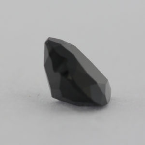 Loose Heart Shape Black Onyx CZ Gemstone Faceted Cubic Zirconia Back