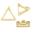 14K Yellow Gold Triangle Wire Basket Setting Mounting V-Ends 3 Prong