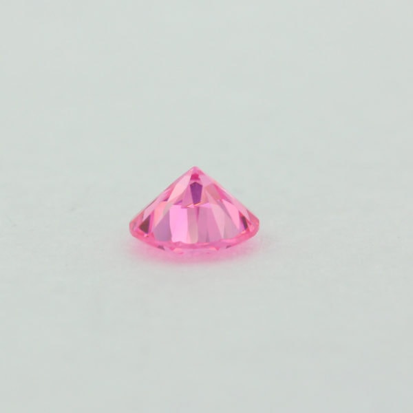 Loose Round Cut Pink CZ Gemstone Cubic Zirconia October Birthstone Down