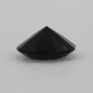 Loose Round Cut Black Onyx CZ Gemstone Faceted Cubic Zirconia Down