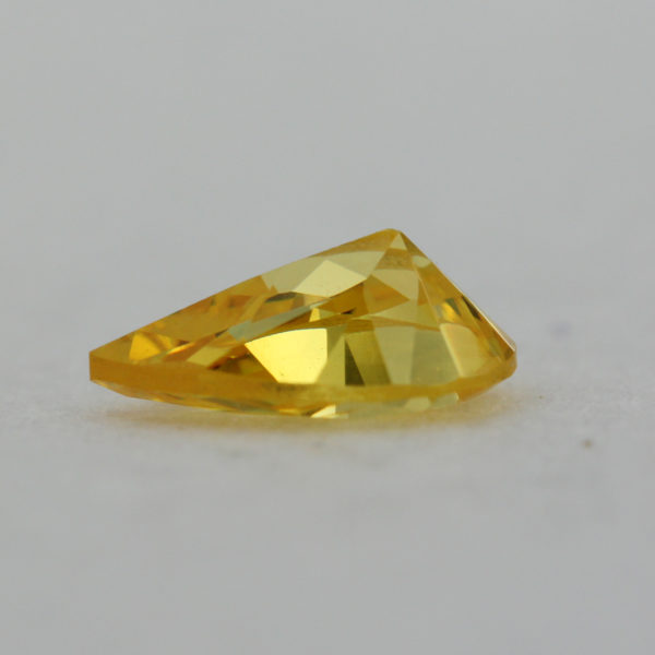 Loose Pear Shape Citrine CZ Gemstone Cubic Zirconia November Birthstone Down