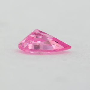 Loose Pear Shape Pink CZ Gemstone Cubic Zirconia October Birthstone Down