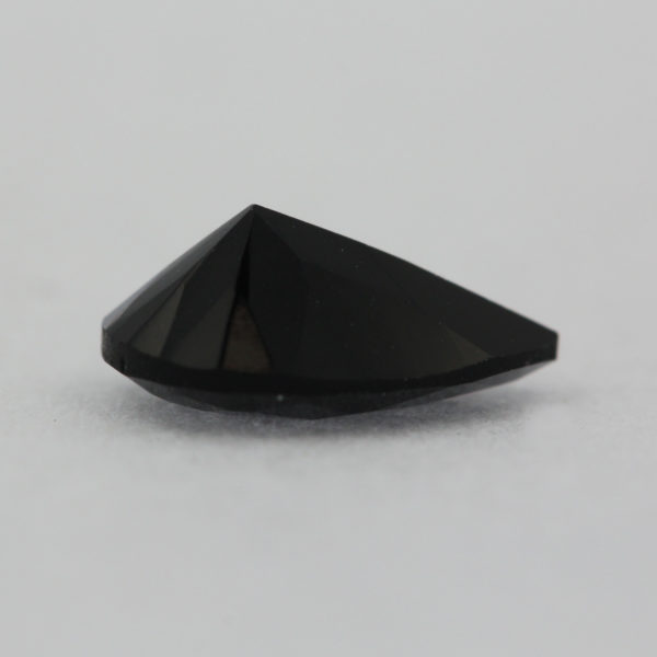 Loose Pear Shape Black Onyx CZ Gemstone Faceted Cubic Zirconia Down