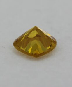Loose Heart Shape Citrine CZ Gemstone Cubic Zirconia November Birthstone Down