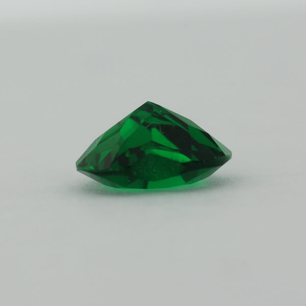 Loose Heart Shape Emerald CZ Gemstone Cubic Zirconia May Birthstone Down