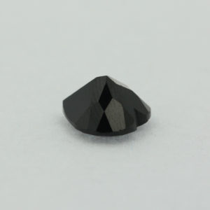 Loose Heart Shape Black Onyx CZ Gemstone Faceted Cubic Zirconia Down