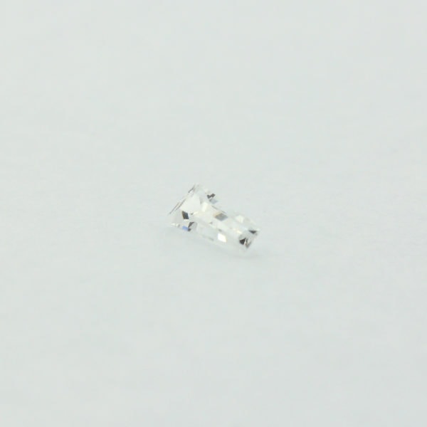 Loose Tapered Baguette Clear CZ Gemstone Cubic Zirconia April Birthstone Down