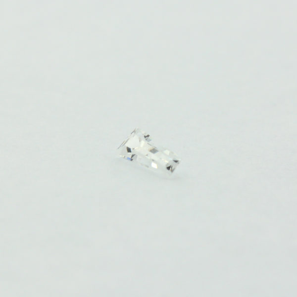 Loose Tapered Baguette Clear CZ Gemstone Cubic Zirconia April Birthstone Down