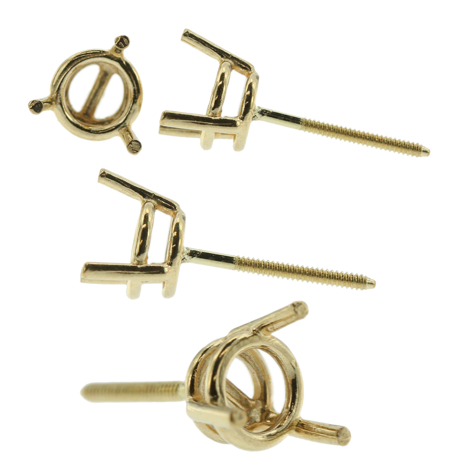 Screw Back Stud Earrings Findings