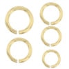14K Solid Yellow Gold Jump Ring Round Open 2.5mm - 6mm Chain End 1 Piece USA
