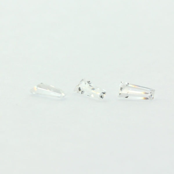 Loose Tapered Baguette Clear CZ Gemstone Cubic Zirconia April Birthstone Group