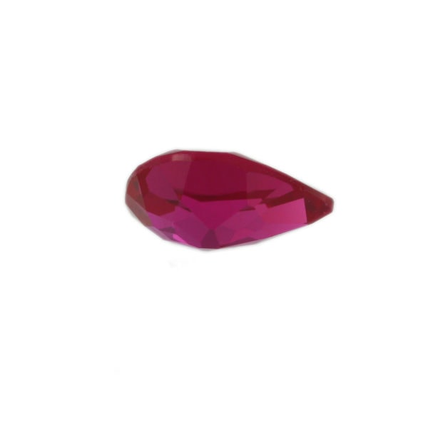 Loose Pear Shape Ruby CZ Gemstone Cubic Zirconia July Birthstone Back