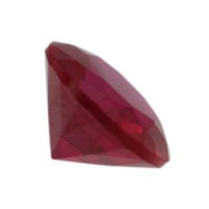 Loose Round Cut Ruby CZ Gemstone Cubic Zirconia July Birthstone Side