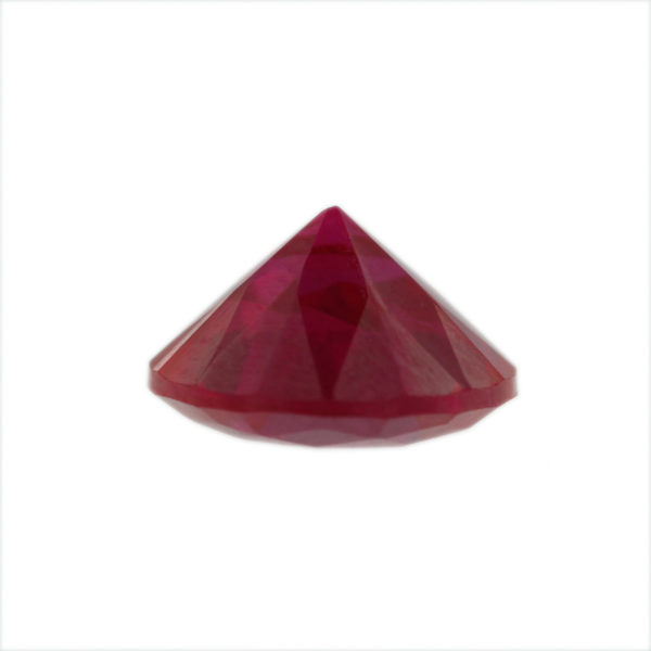 Loose Round Cut Ruby CZ Gemstone Cubic Zirconia July Birthstone Down