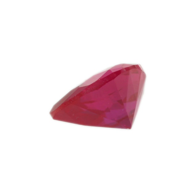 Loose Heart Shape Ruby CZ Gemstone Cubic Zirconia July Birthstone Back